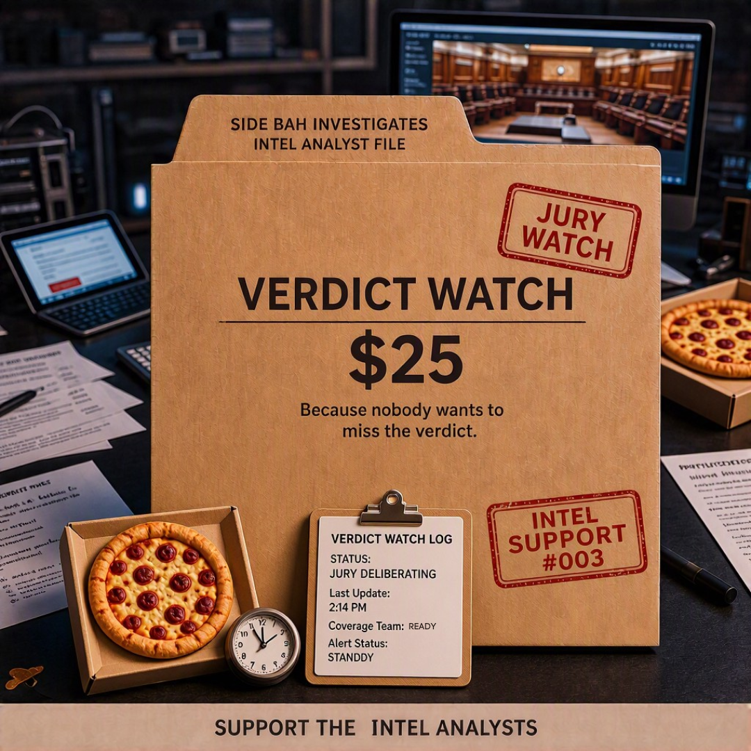 🍕 $25 - VERDICT WATCH PIZZA FUND